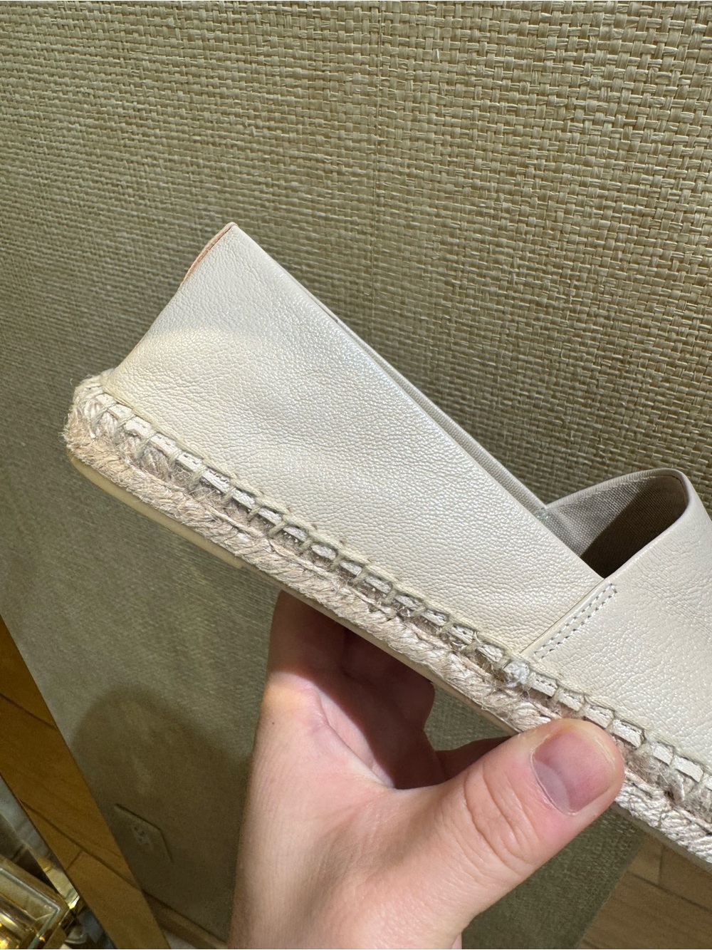 Tory Burch Everly Embellished Learher Flat Crystal Espadrille Sneaker Shoes - Picture 4 of 5